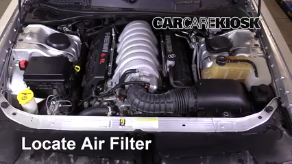 2008 Dodge Challenger SRT8 6.1L V8 Filtro de aire (motor) Cambio